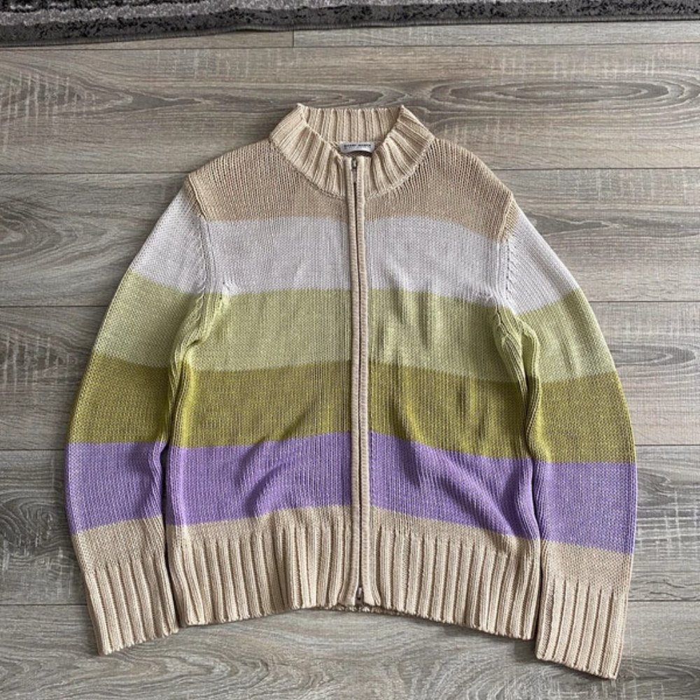 Y2K zip sweater retro 2000